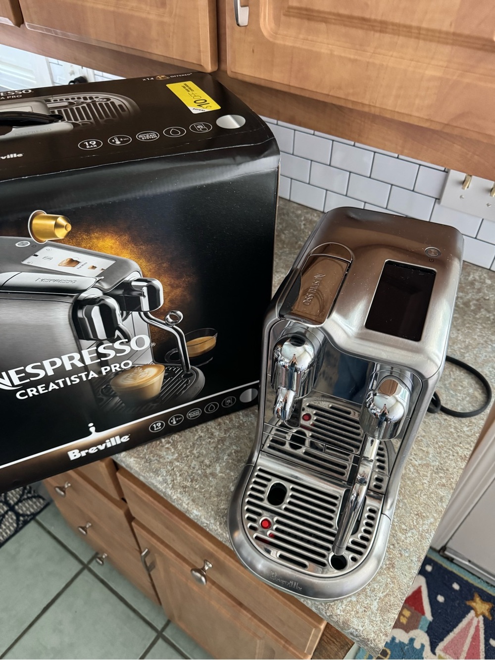 Nespresso Breville Original Creatista Pro Brushed Stainless Steel